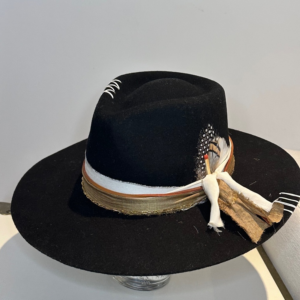 Wide Brim Wool Fedora Hat